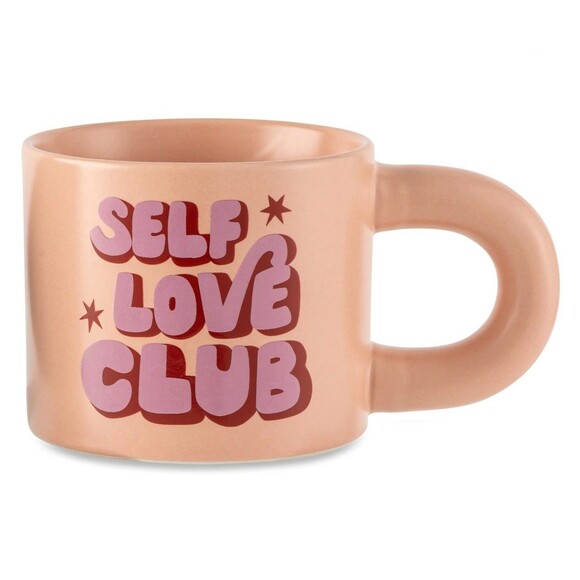 Thyme & Table "Self Love Club" Ceramic Mug Stoneware Coffee Inspired Collection - Picture 1 of 2